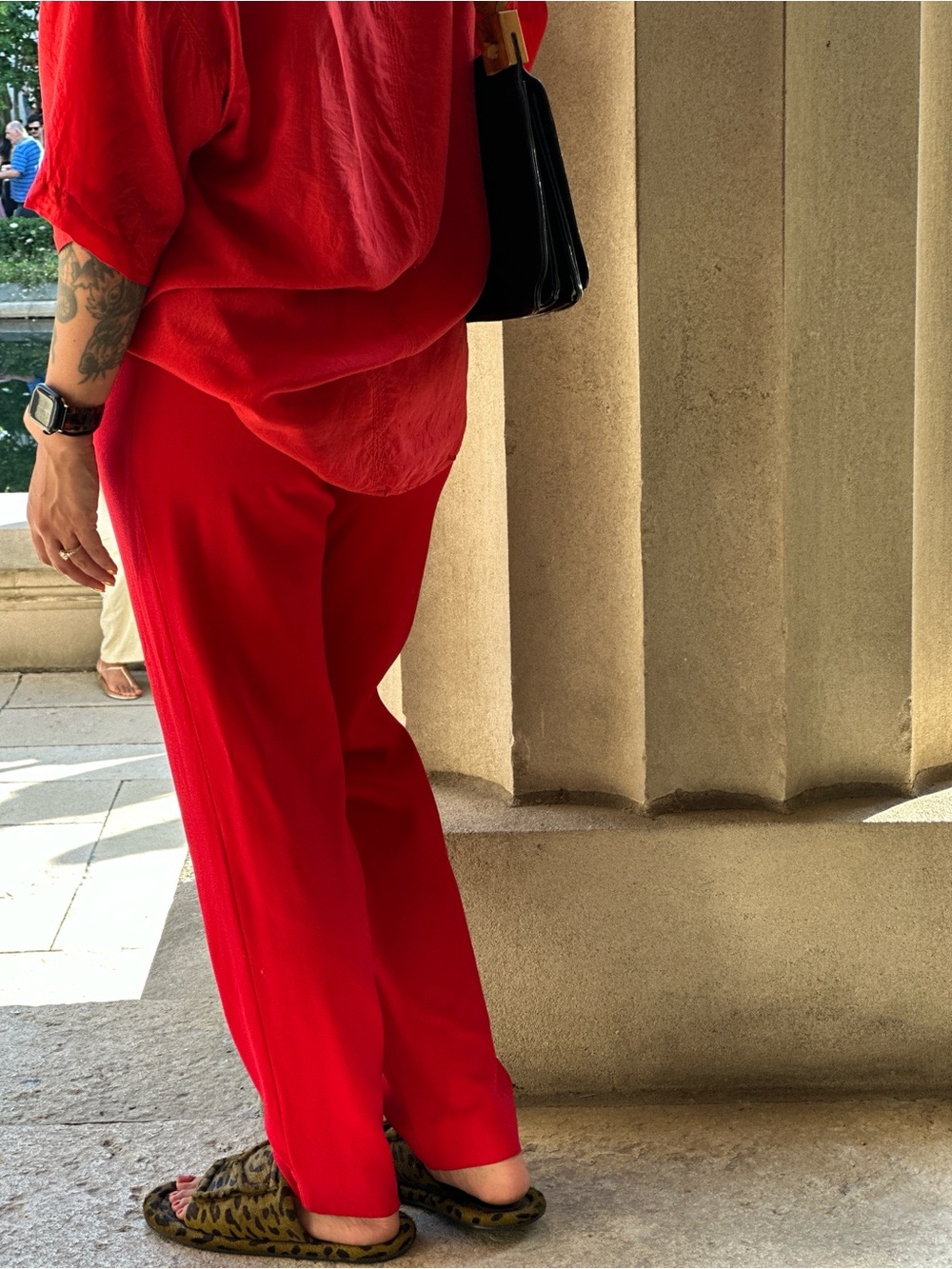 Vintage Escada Red Trousers, Margaretha Lay